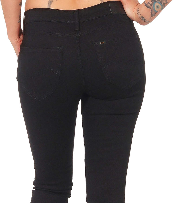 Lee Damen Pants Scarlett 24W / 31L Schwarz (Black Rinse 47), 24W / 31L Schwarz (Black Rinse 47)