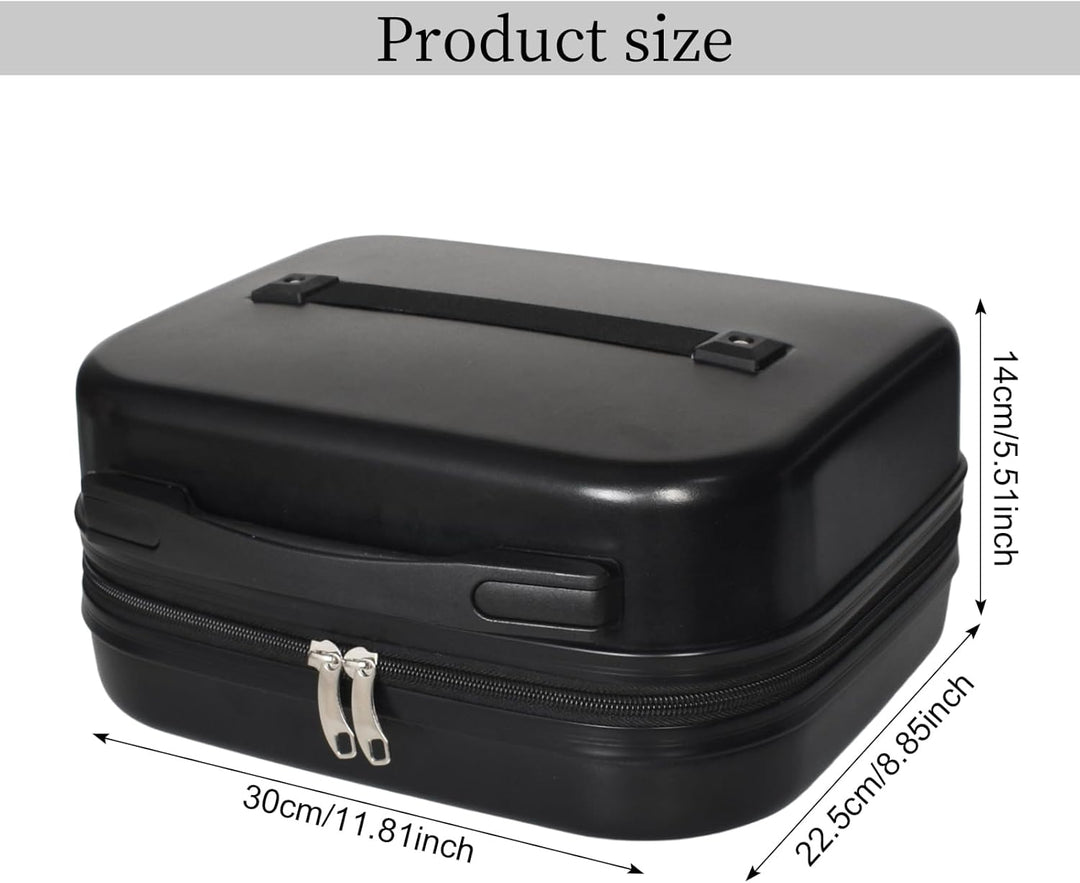 Handgepäck Kosmetikkoffer Schwarz Damen Make up Koffer & Beautycase, Schminkkoffer Friseurkoffer Kos