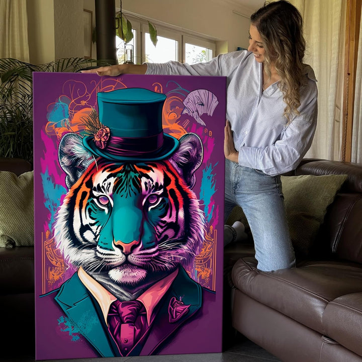 Artmazing | Mr. Tiger Bild | Bilder Tiger Modern | S-Art Bilder | Tigerbilder Modern | Poster &amp; Kuns