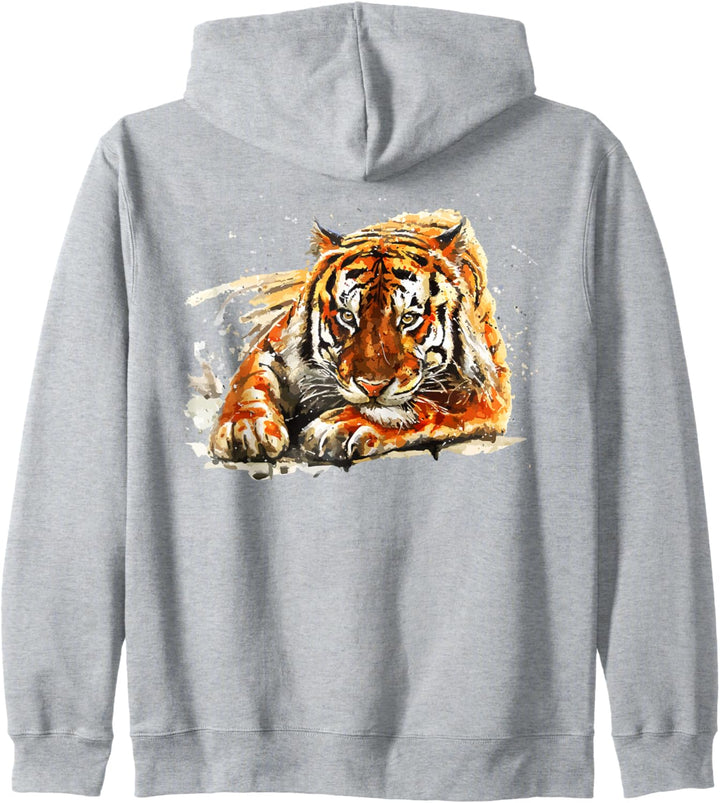 Bengalen Tiger, handbemalt Kapuzenjacke