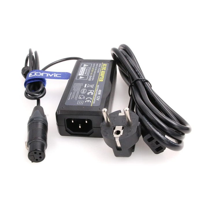 EONVIC 12V 4A 4 Pin XLR weibliches Netzteil Netzteil für Sony PMW F3 F5 HDW-F900 Panasonic Zaxcom