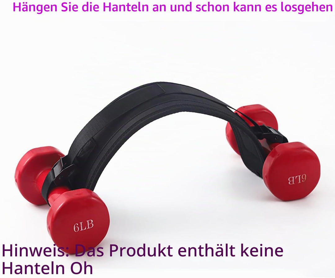 Gewichtsgürtel Po Trainer Hip Thrust Gürtel - 1 Stück, Schwarz, Pilates Belt, Bridge Training Anti R