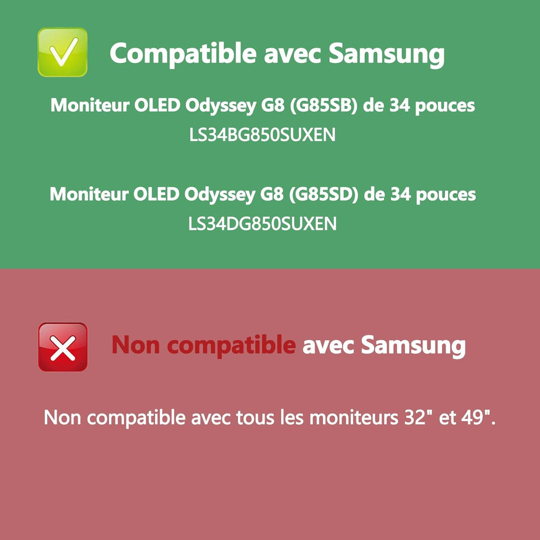 Odyssey G8 OLED 34 VESA Mount kompatibel mit Samsung Odyssey G8 34 Zoll G85SB G85SD für OLED Monitor