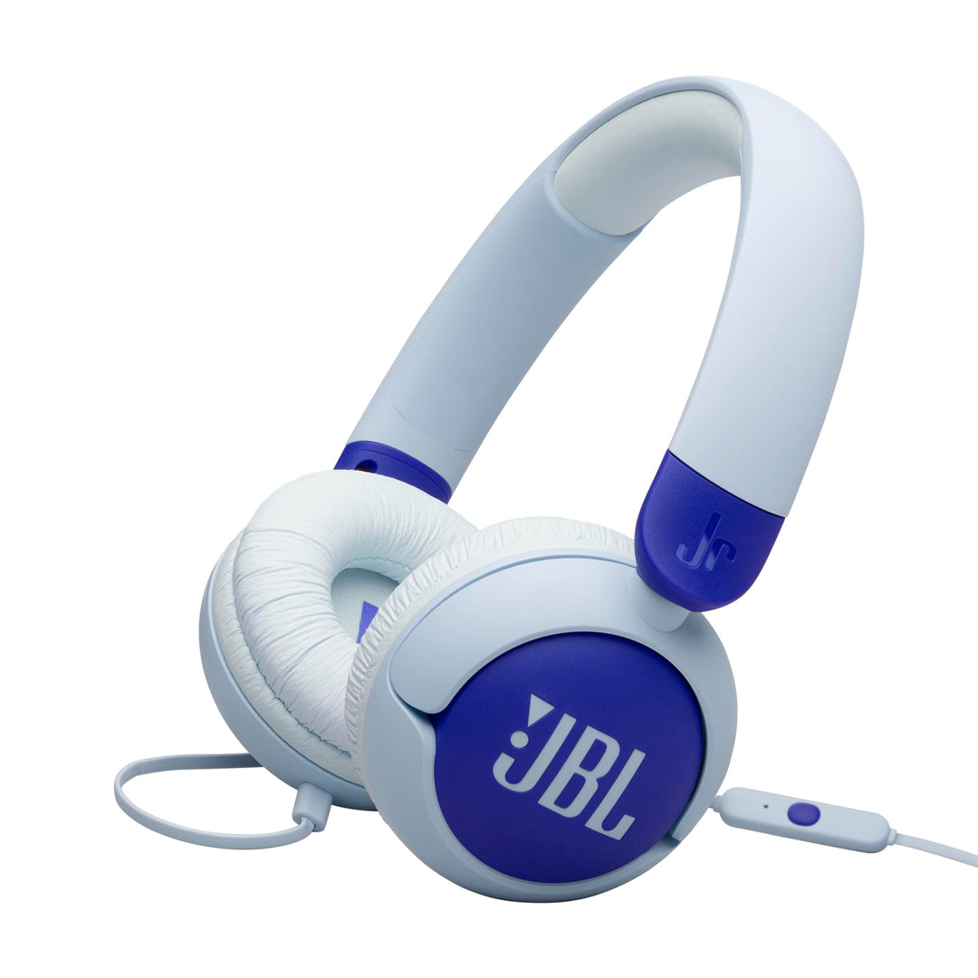 JBL Junior 320, On-Ear-Kopfhörer mit Kabel und eingebautem Mikrofon für Kinder, JBL Safe Sound, nied