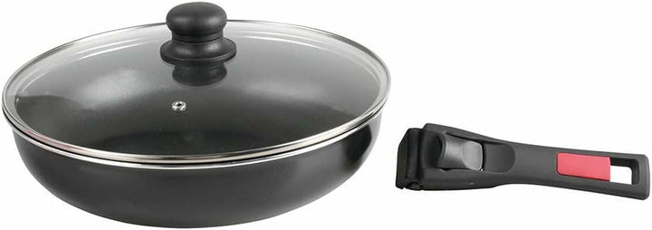 Sitram 712380 Agile Bratpfanne 28 cm aus Aluminium mit schwarzer Antihaftbeschichtung, ohne PFOA, ab