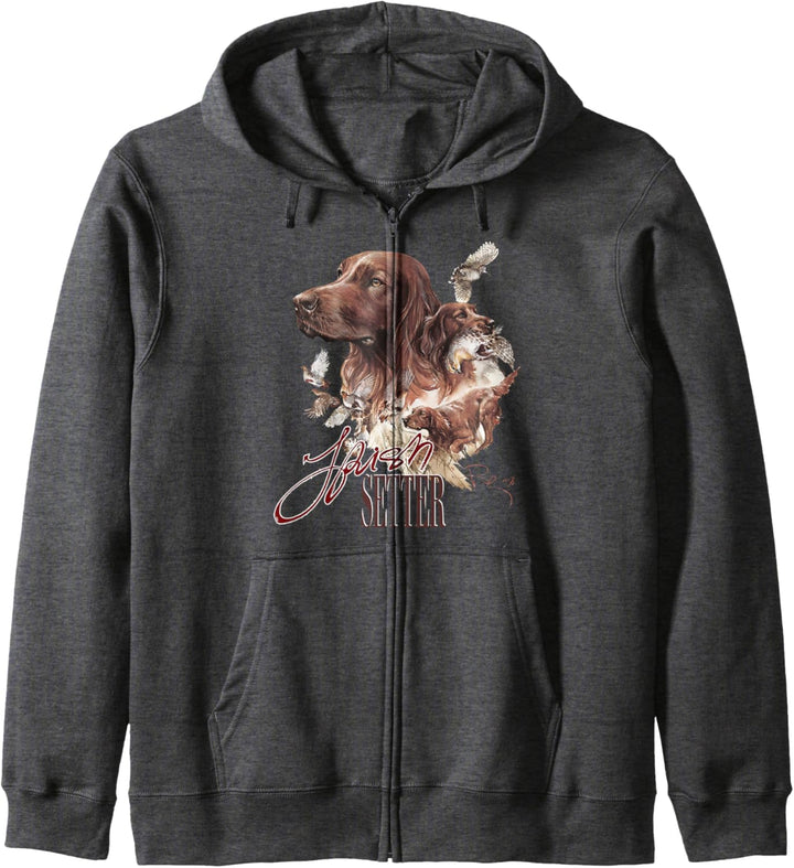 Irish Setter Hunde-Shirt Kapuzenjacke