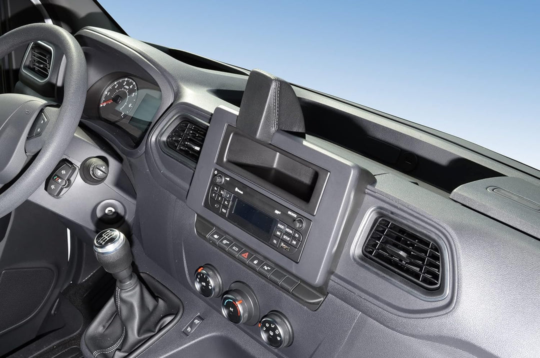 KUDA 7695 Halterung für Navikonsole Opel Movano/Renault Master ab 2019 Kunstleder schwarz