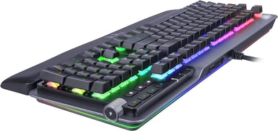 Thermaltake Argent K5 MX Blue Mechanische Gaming-Tastatur RGB Cherry MX Blue Switch deutsches Layout