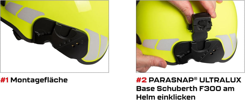 PARALUX® PX1 FEUERWEHR Set für Schuberth F300 Rechts (Länge x Breite x Tiefe 167 x 41 x 43 mm, Gewic