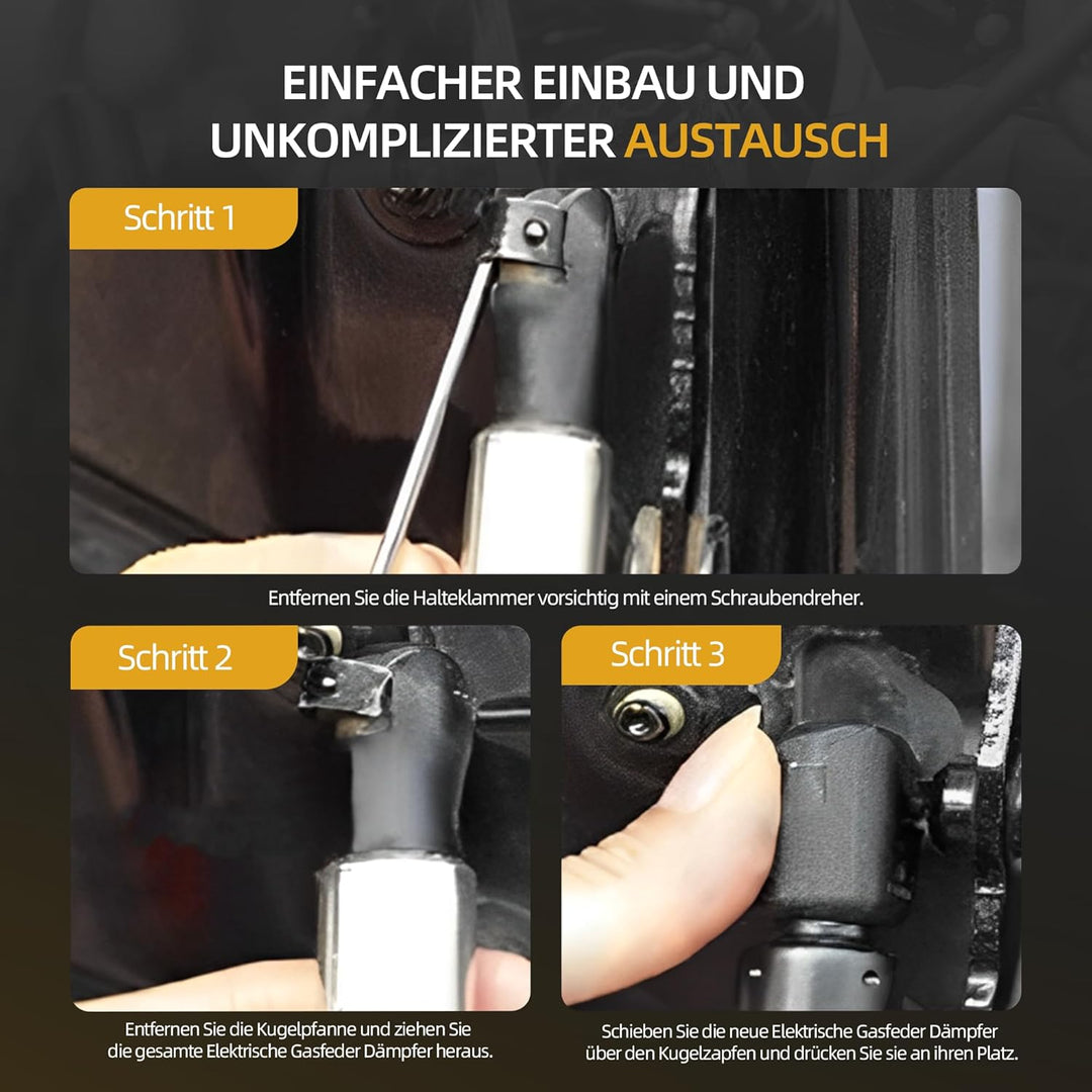 2x Hintere Elektrische Gasfeder Gasdruckfeder, Elektrische Heckklappen Gasdruckfeder Links/Rechts Pa