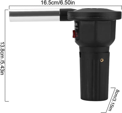 Fdit Elektrisches Gebläse für BBQ-Grill, leistungsstark, geräuscharm, Luftventilator für Picknick