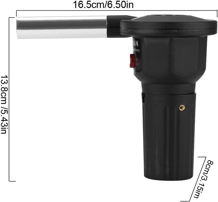 GOTOTOP Tragbar batteriebetrieben BBQ Fan Air Gebläse für Outdoor Camping Picknick Holzkohle-Grill B