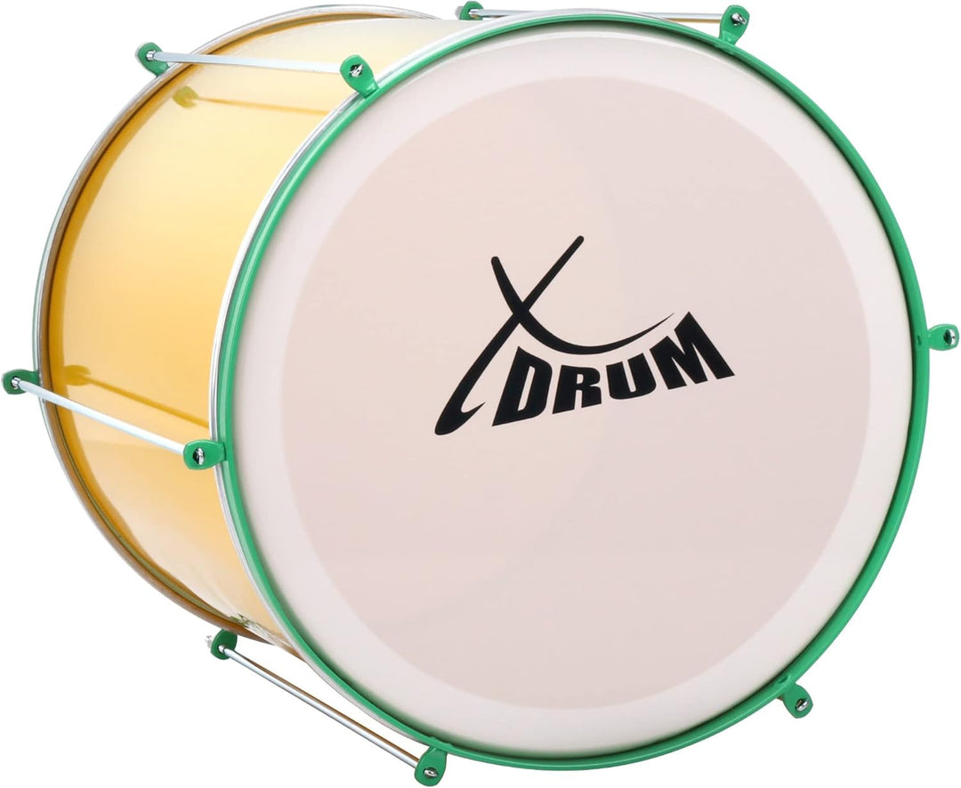 XDrum SSD-1616 Surdo Samba Trommel - brasilianische Basstrommel - Kessel aus Aluminium - 6 Stimmschr