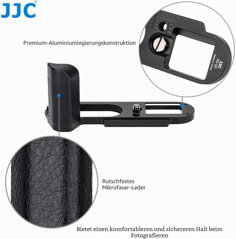 JJC Arca-Typ Kamera Handgriff für Leica Q2 Vollbild-Kompaktkamera Ersetzt Leica 19540 Hand-Griff Ver