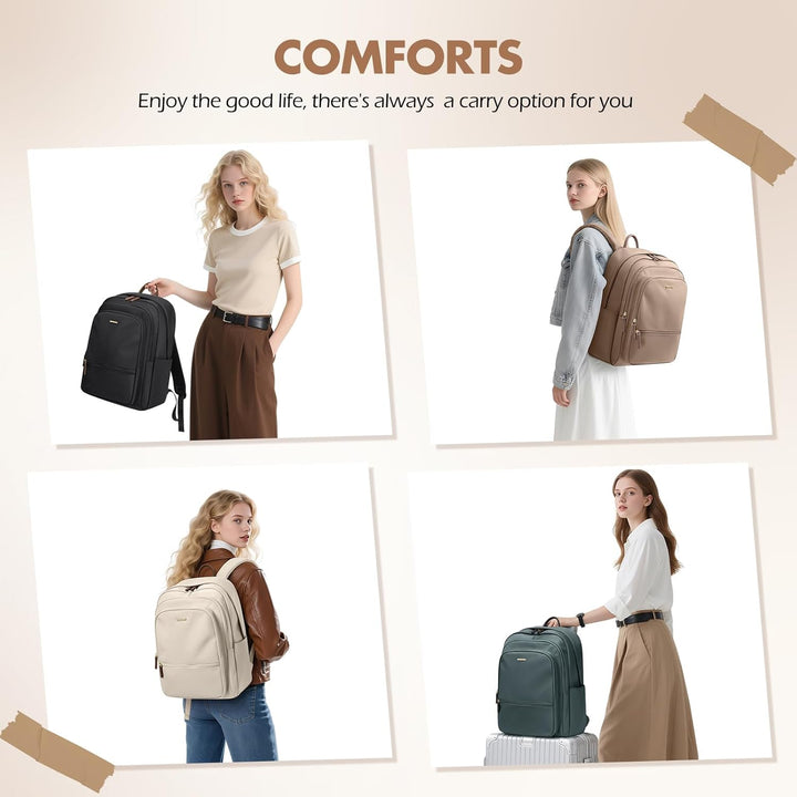 GOLF SUPAGS Gross Arbeitsrucksack Damen, Wasserdicht Laptop Rucksack mit Laptopfach, Multifunktional