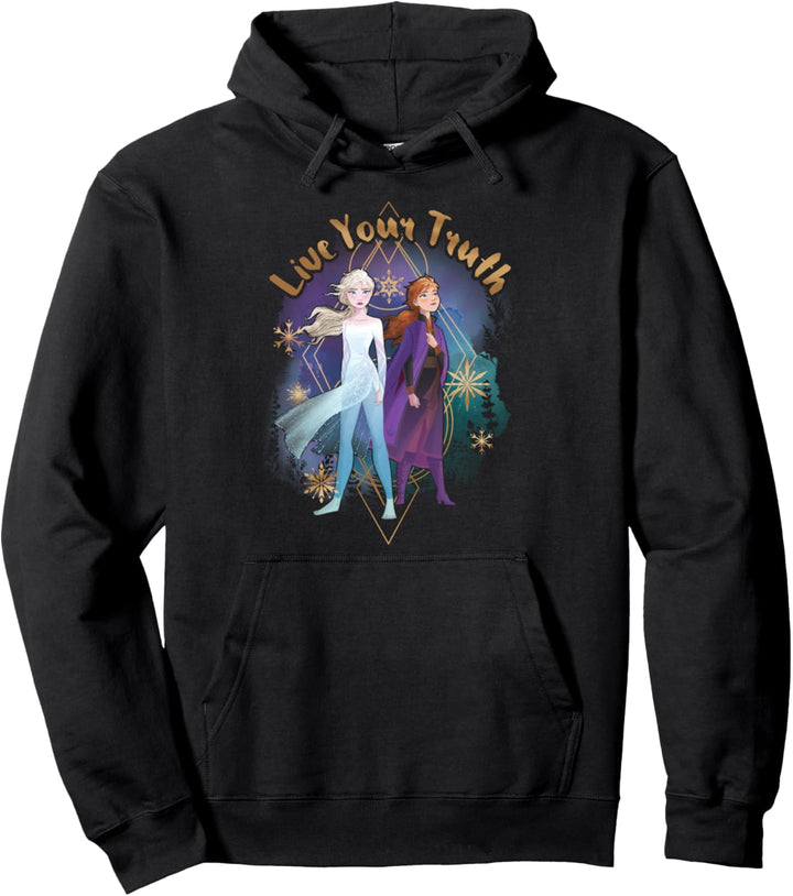 Disney Frozen 2 Anna & Elsa Live Your Truth Portrait Pullover Hoodie