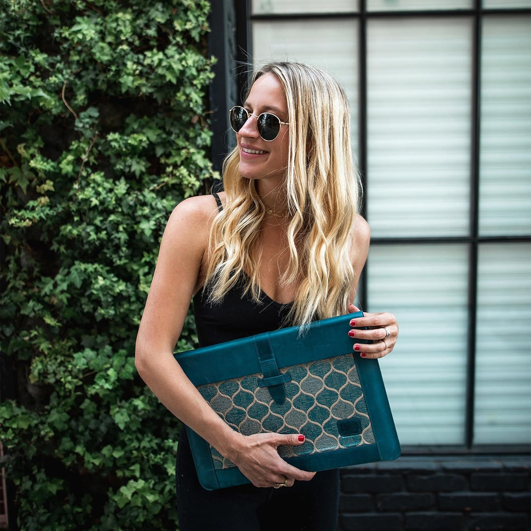 Londo Echtleder Tasche, Hülle für MacBook Pro – 13,3 & 13 Zoll und iPad Pro 12.9 Zoll Kompatibel mit