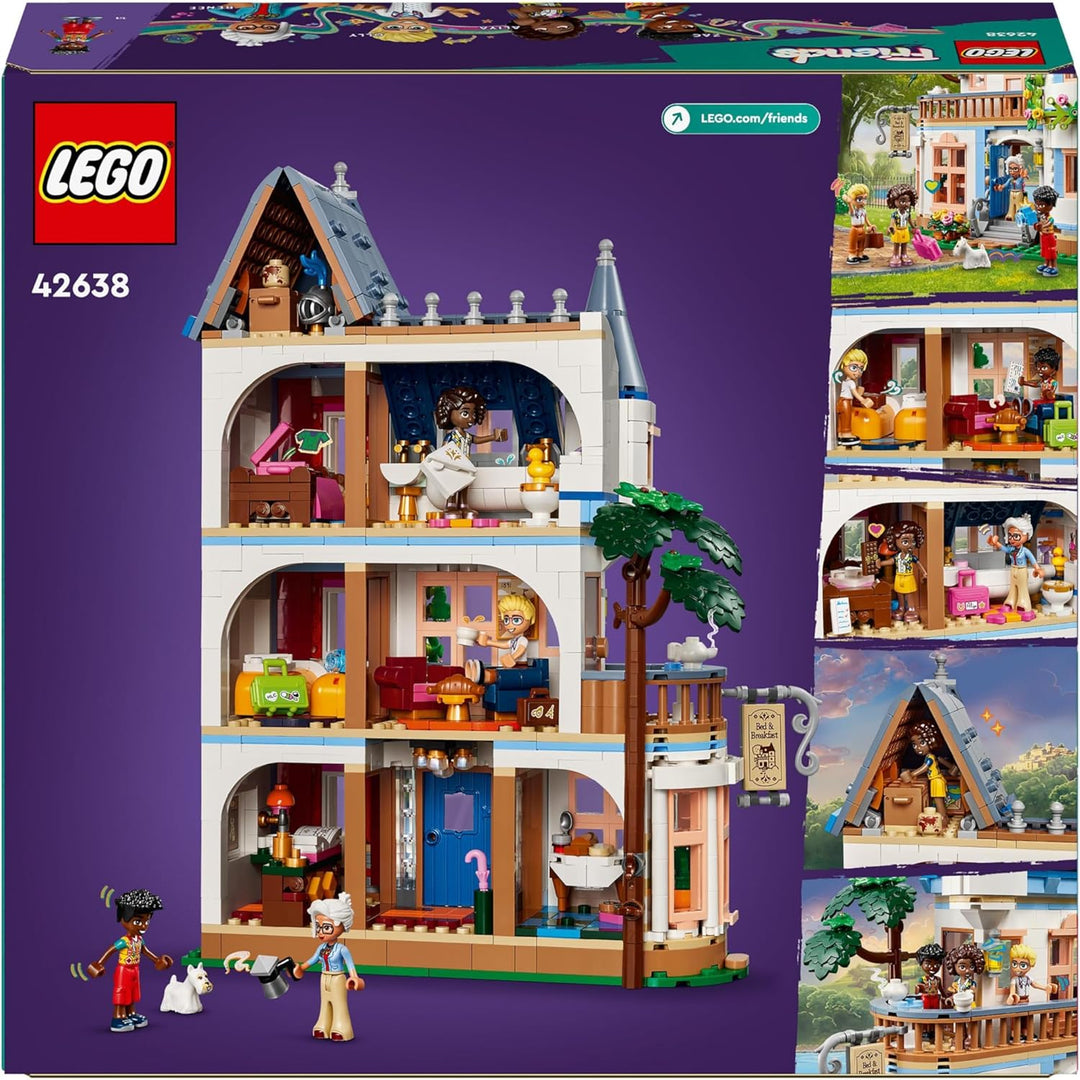Lego Friends Burg mit Ferienunterkunft, Hotel-Spielset für Kinder und Teenager ab 12 Jahren mit 4 Sp