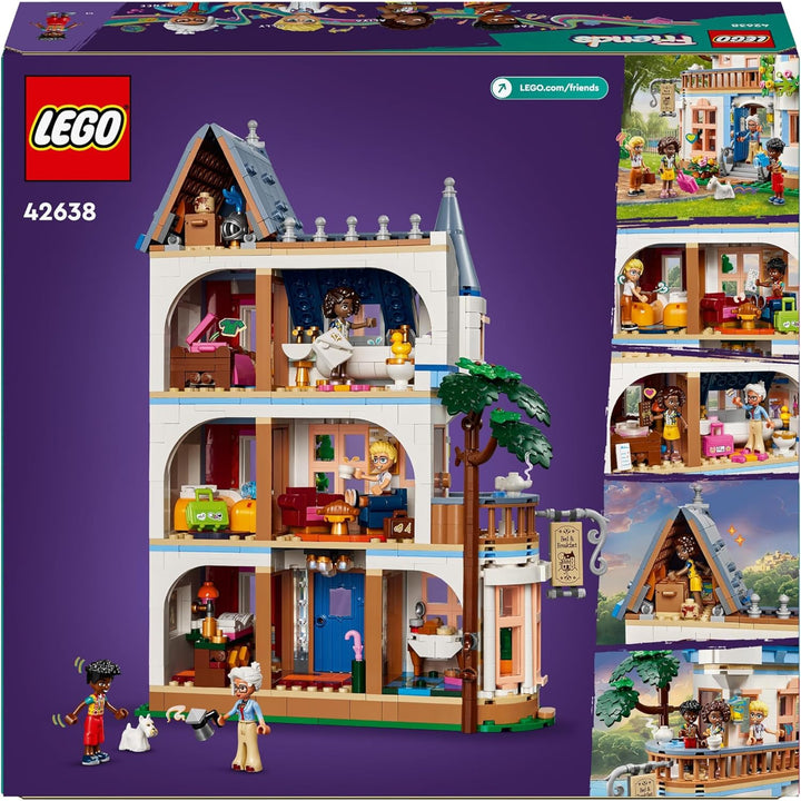Lego Friends Burg mit Ferienunterkunft, Hotel-Spielset für Kinder und Teenager ab 12 Jahren mit 4 Sp