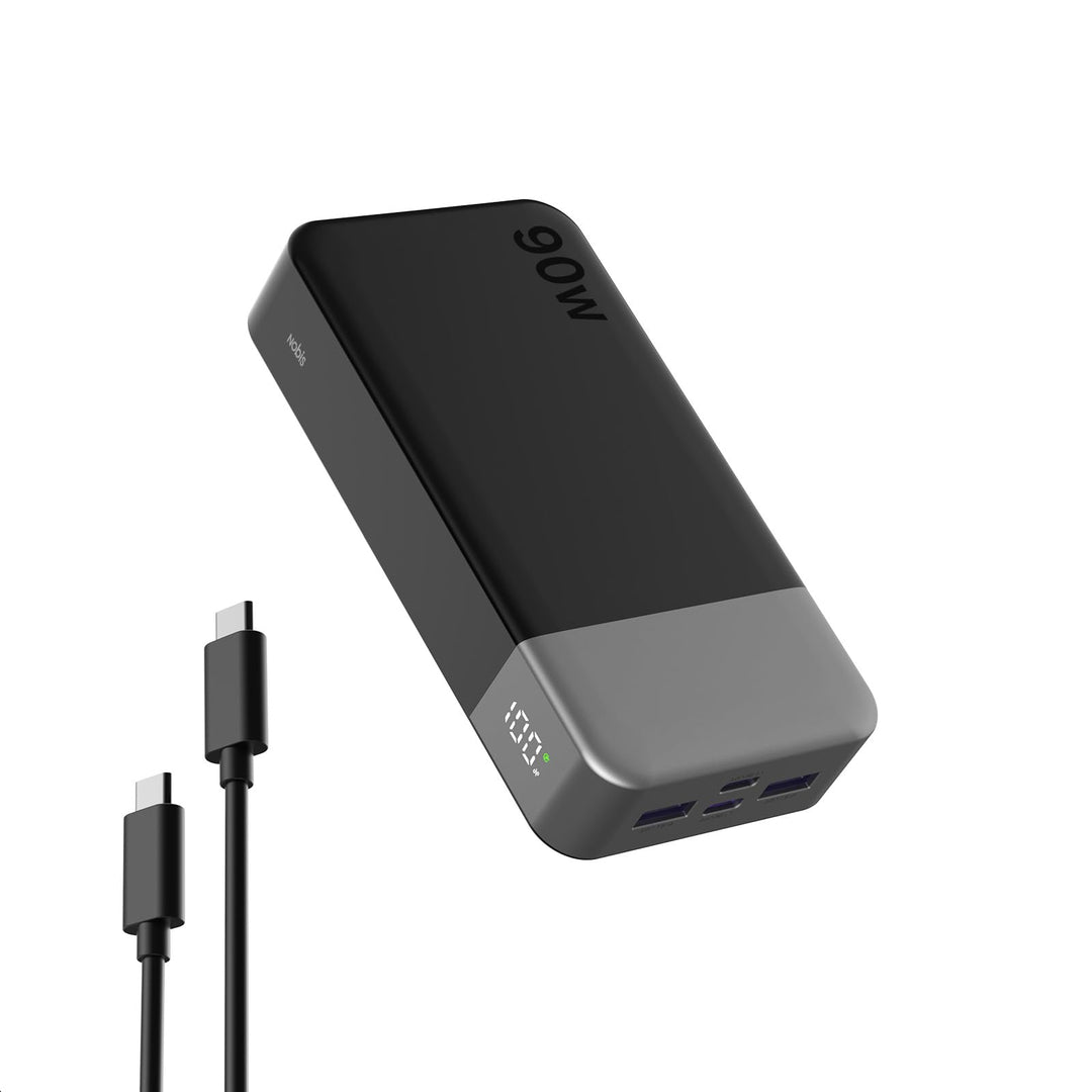 NOBIS 90W Power Bank 20000mAh powerbank schnellladefunktion | 4-Port USB-C/USB-A powerbank laptop Ko