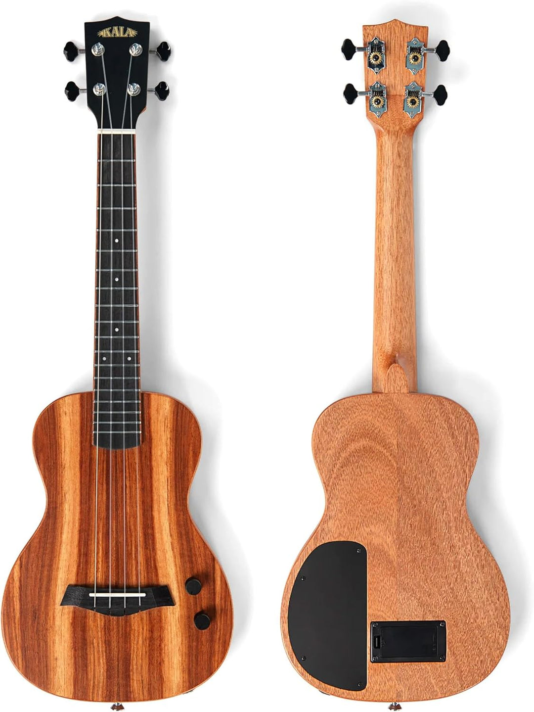 Kala KA SB ACA T - Solid Body Electric Flame Acacia Tenor, with Bag