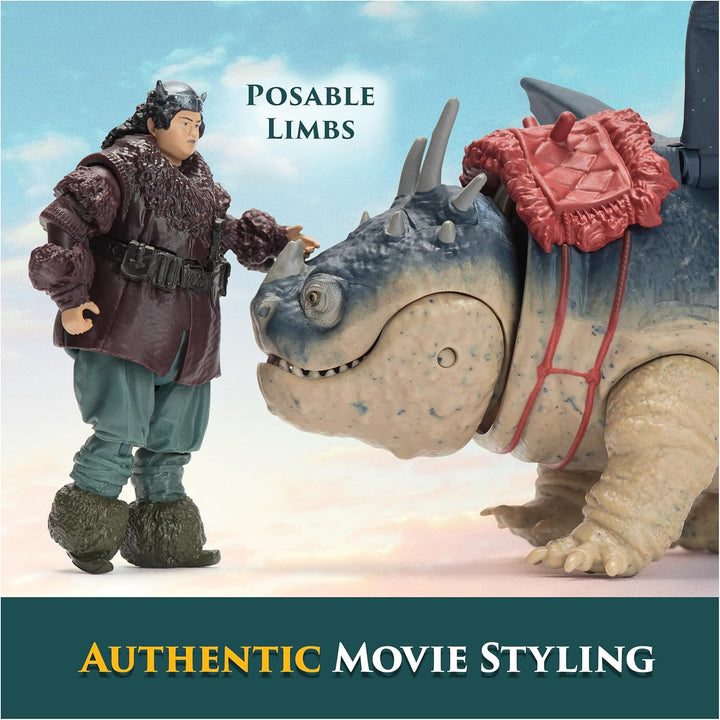 Dreamworks How to Train your Dragon, Wikinger und Drachen Actionfiguren-Set, Fleischklops und Fischb