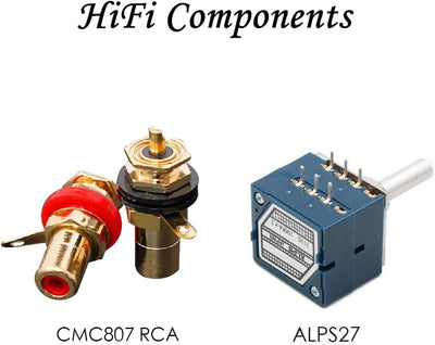 Nobsound High Precision Passive Preamp Volume Controller VOL Control HiFi Preamplifier ALPS (RCA&HiF