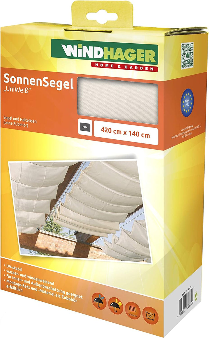 Windhager Montageset Seilzugsystem, Montage-Komplett-Set zum Spannen und Verschieben von Markisen un