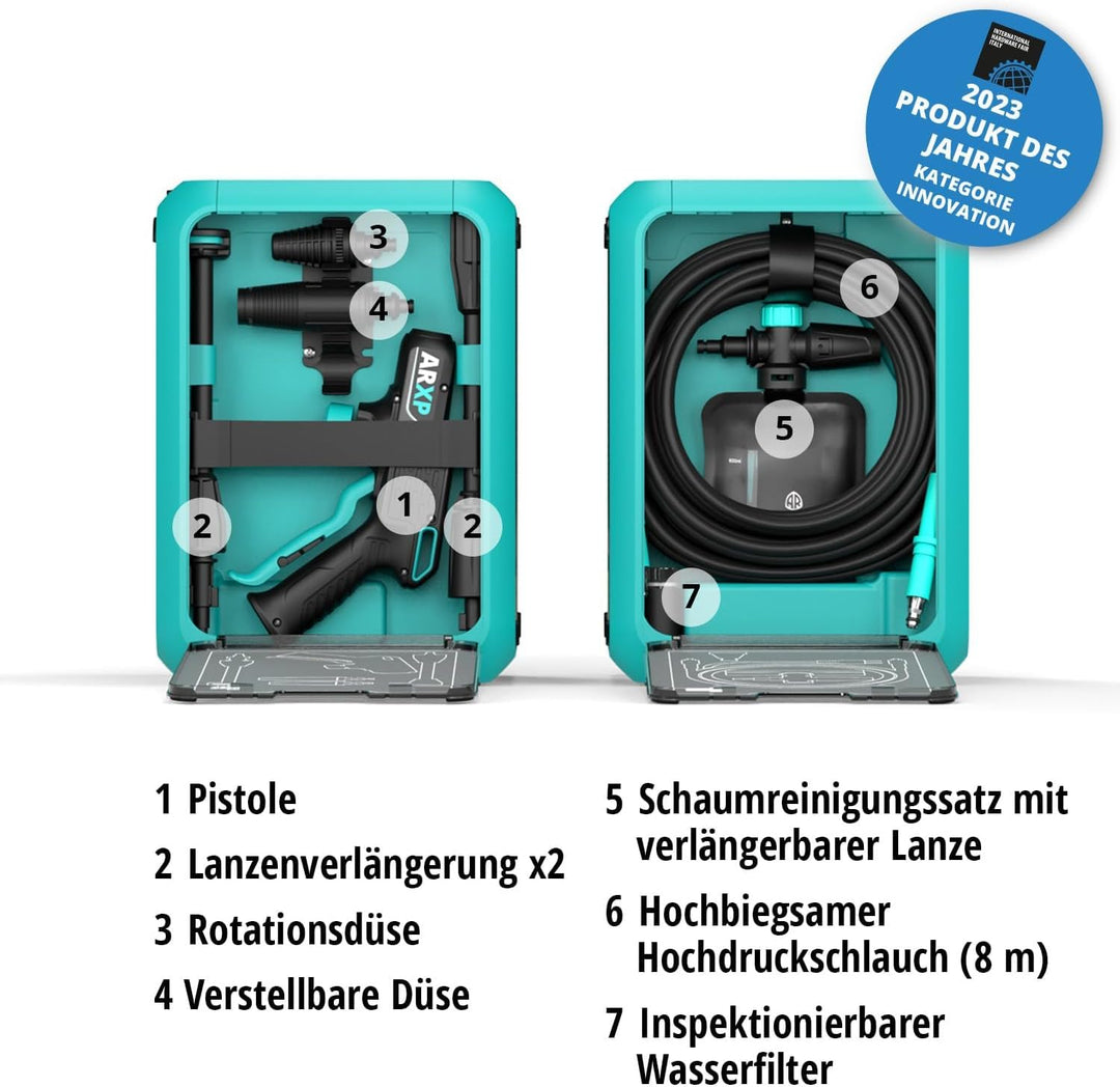 ARXP Hochdruckreiniger BOX3 150LHT kompakt (1900 W, 150 bar, 460 l/h), 150 bar
