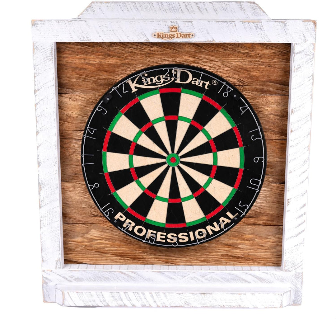 Kings Dart Dartboard Surround Holz | Massives Kiefernholz in Vintage Optik | Optische Einfassung für