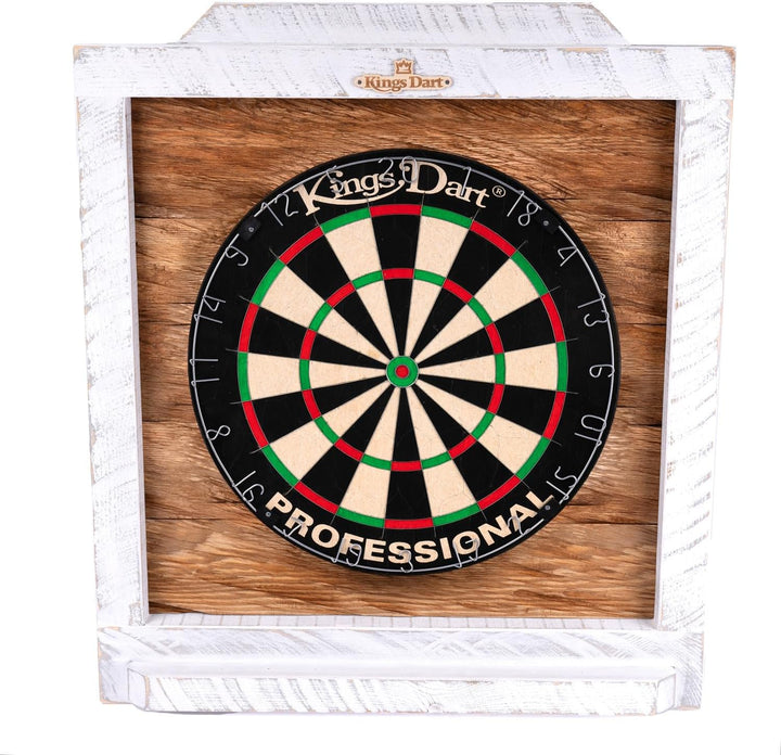 Kings Dart Dartboard Surround Holz | Massives Kiefernholz in Vintage Optik | Optische Einfassung für
