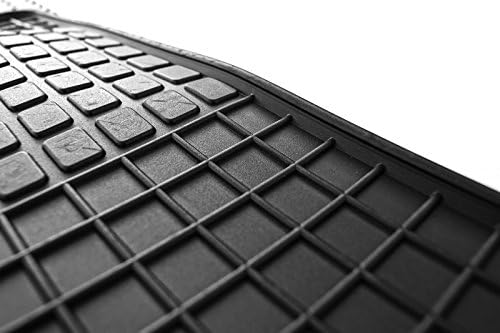 Gummimatten passend für Golf 5 6 Jetta Scirocco Automatten Gummi Fussmatten Passform 4-teilig schwar