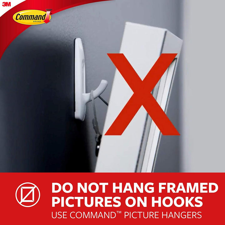 Command 17053BN-2ES Curtain Rod Hooks, Brushed Nickel, 2 Holds 5 Lbs (2 Pack) Gebürstetes Nickel, Ho