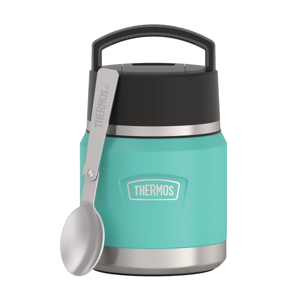 Thermos ICON Kids Thermobehälter für Essen 0,35l, türkis, seafoam, Edelstahl, absolut dicht, hält Sp