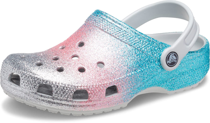 Crocs Unisex Kinder Classic Glitter Clog T Holzschuh 19/20 EU Shimmer Multi, 19/20 EU Shimmer Multi