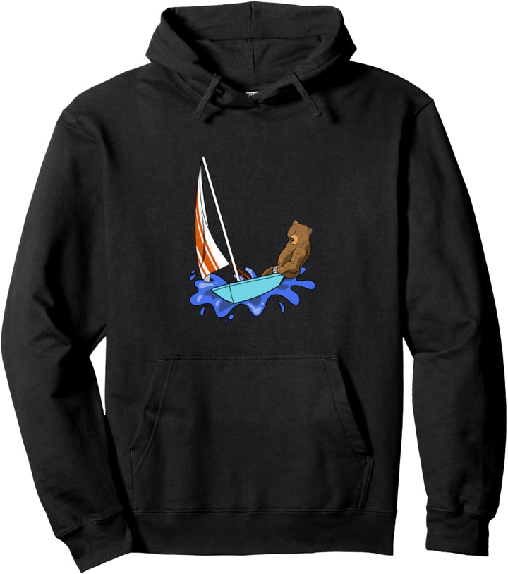 Segeln Boot Anker Segelboot - Kapitän Bär Segler Pullover Hoodie