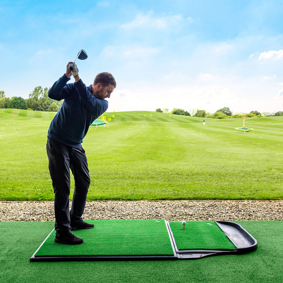 FORB Pro Driving Range Golfmatte – Premium Golf-Trainingsmatte mit Rutschfester Gummibasis, realisti