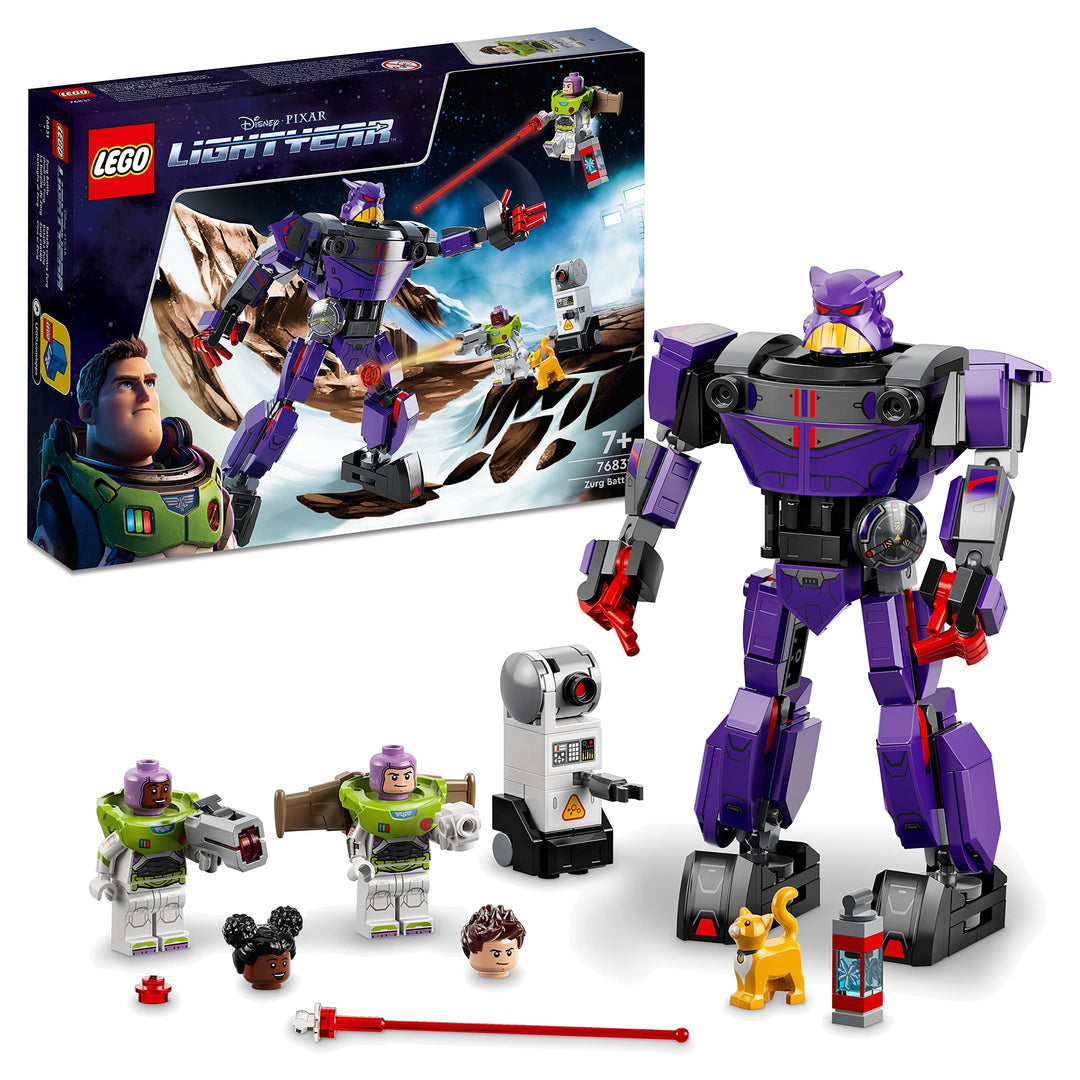 LEGO 76831 Disney and Pixar’s Lightyear Duell mit Zurg Weltraum-Spielzeug zum Bauen ab 7 Jahre, mit