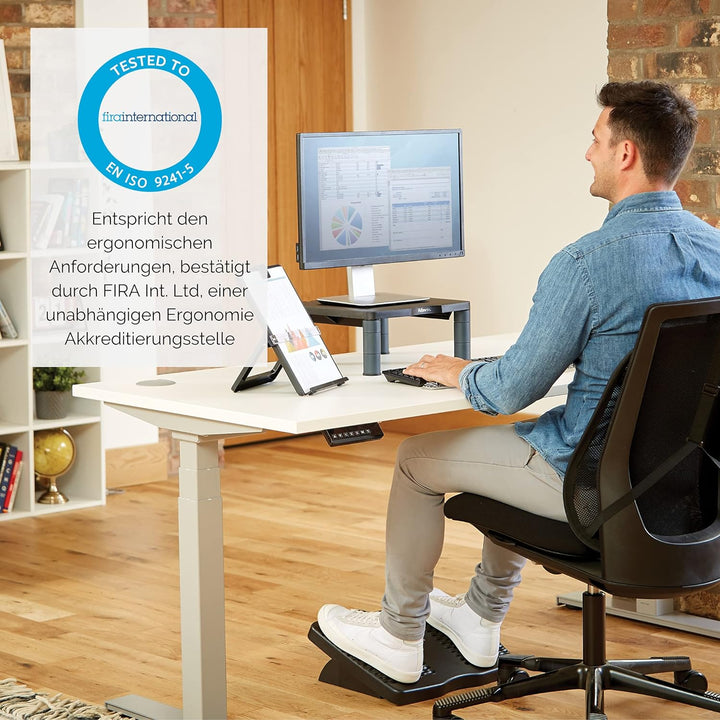 Fellowes Premium Monitor Ständer bis 53,3 cm (21 Zoll) Graphit, 9169401 Premium Graphit, Premium Gra