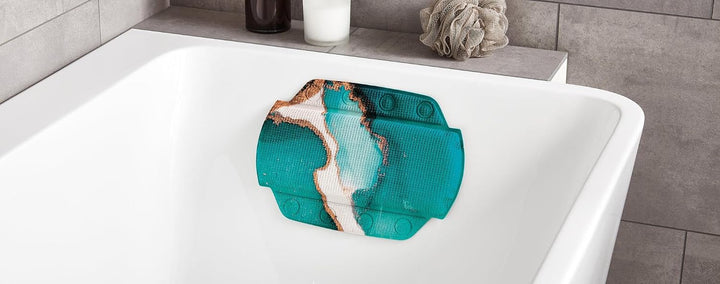 Kleine Wolke Nackenpolster Teal Petrol 32 x 22 cm | Maschinenwaschbar