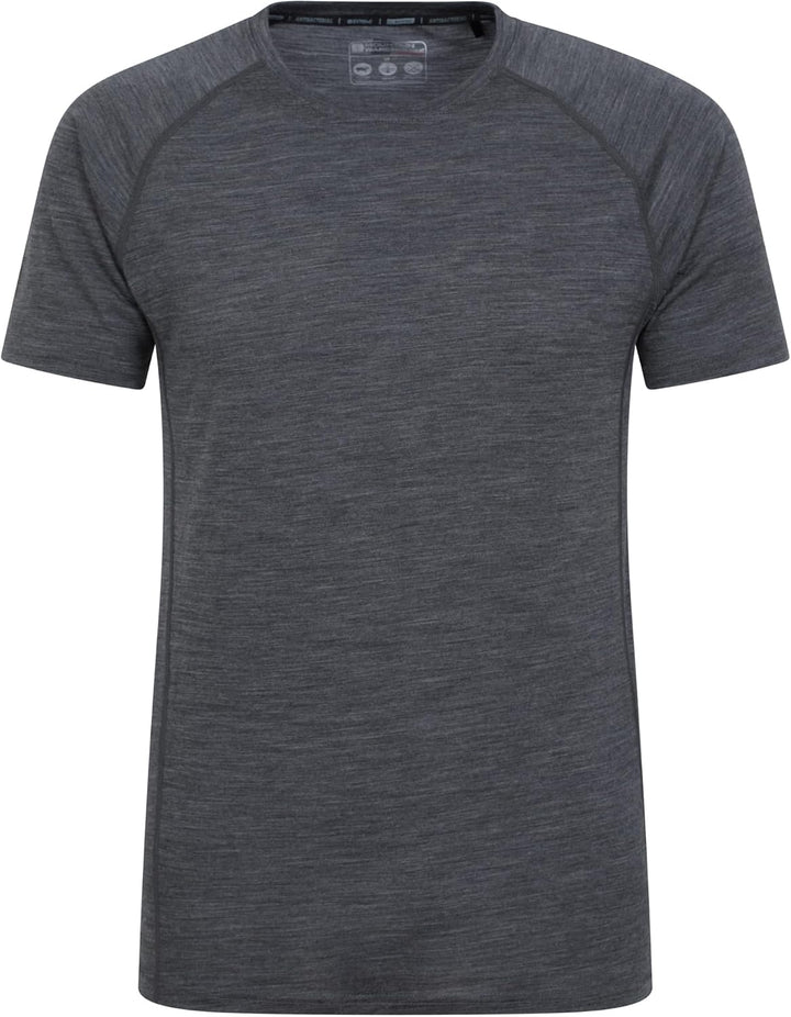 Mountain Warehouse Summit Merino Herren T-Shirt Unterhemd Thermounterwäsche Funktionsunterwäsche Ski