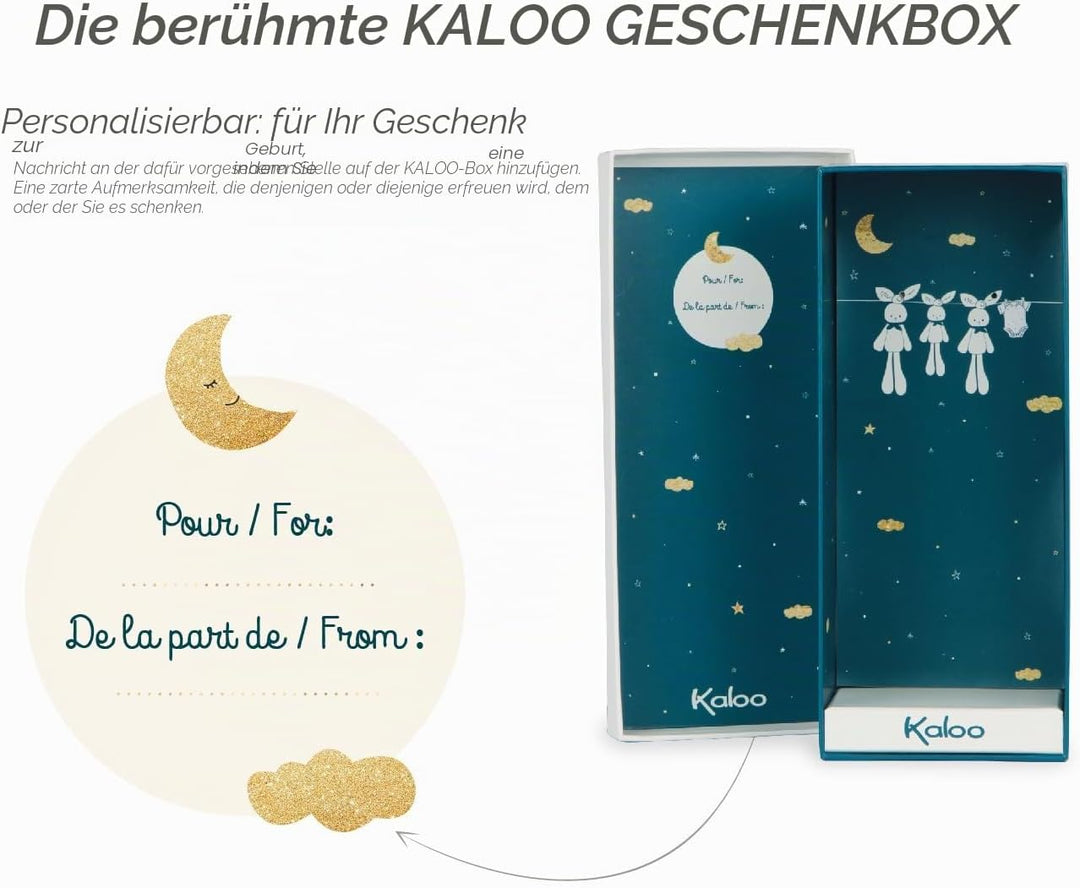 Kaloo - Lapinoo - Pantin Lapin - Baby Plüsch Jersey und Strick - 25 cm - Farbe Creme - Sehr weiches