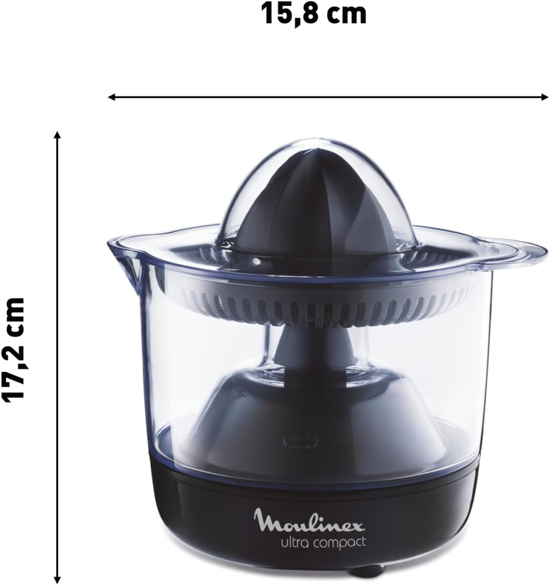 Moulinex PC1208 Elektrischer Entsafter Ultra Compact | 450ml Volumen | Orangenpresse & Zitruspresse