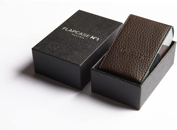 FLAPCASE N°1 • Brown Club • Designer Zigarettenetui, Made in Austria, Leder vegan Zigarettenbox für