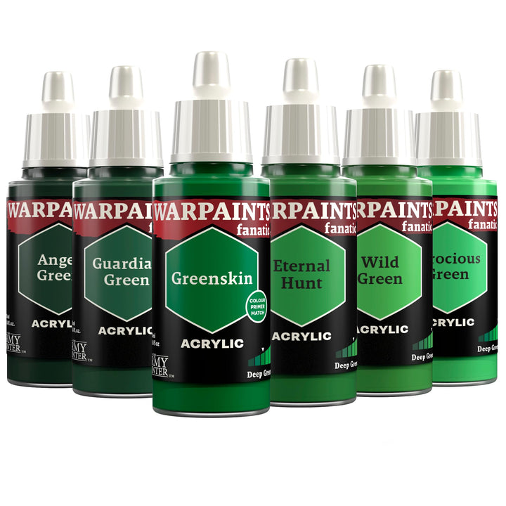 The Army Painter, Warpaints Fanatic Flexible Triad: Deep Greens, 6 x 18 ml Acrylfarbe, Miniatur-Hobb