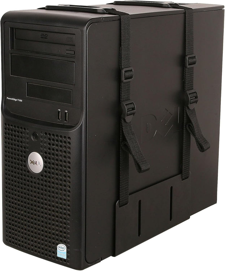 Techly 102239 PC-Halterung für Wand oder Schreibtisch, Schwarz