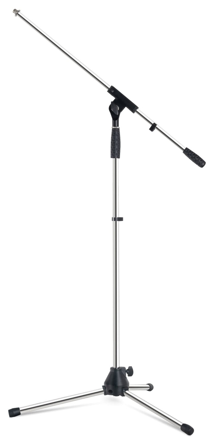 Pronomic Mikrofonständer MS-25C Pro - Dreibeinig mit Gummifüssen - Galgen in Länge und Neigung verst
