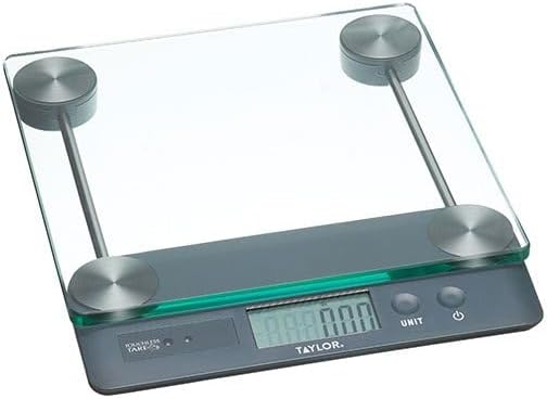 Taylor Pro, Digitale Küchenwaagen für Lebensmittel, mit Berührungsloser Tara-Funktion, 14,4 kg bzw.