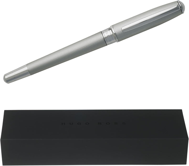 Hugo Boss Tintenroller Essential Matte Chrome, 1 Stück (1er Pack) Tintenroller Chrom, Tintenroller C