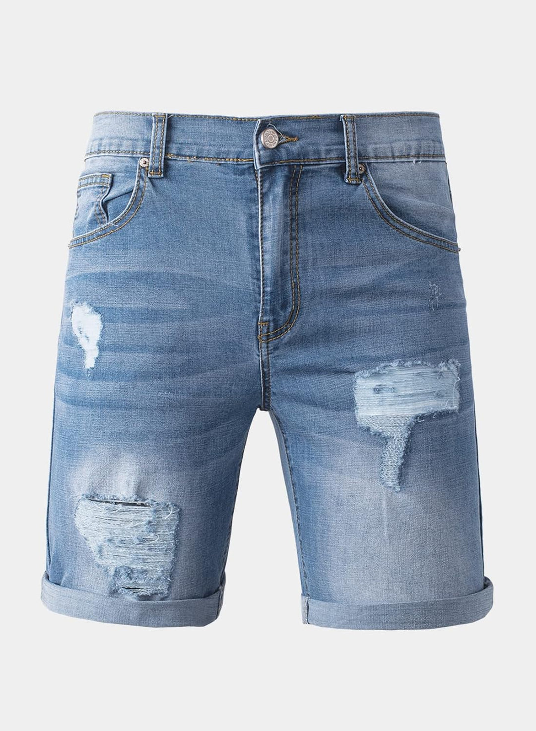 Meilicloth Jeans Shorts Kurze Herren Shorts Sommer Denim Western Casual, B Himmelblau XXS